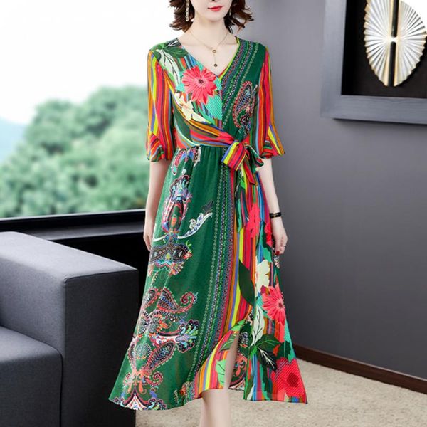korea 4xl plus size print mulberry silk midi dress summer vintage floral beach maxi sundress elegant bodycon party vestidos casual dresses, Black;gray
korea 4xl plus size print mulberry silk midi dress summer vintage floral beach maxi sundress elegant bodycon party vestidos casual dresses, Black;gray
