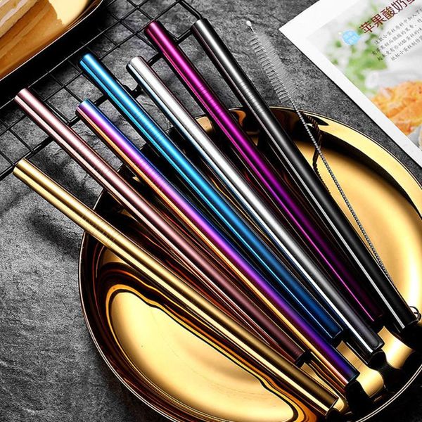 drinking straws metal color drink with storage bag cleaning brush stainless steel straight bent straw drinkware bar accessories
drinking straws metal color drink with storage bag cleaning brush stainless steel straight bent straw drinkware bar accessories