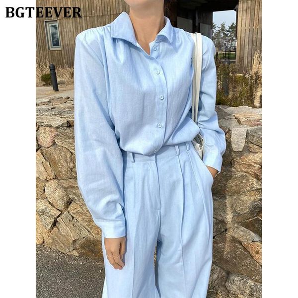 casual women 2 pieces set notched collar blouse shirts & high waist loose pants spring summer pant suit women's two piece, White
casual women 2 pieces set notched collar blouse shirts & high waist loose pants spring summer pant suit women's two piece, White