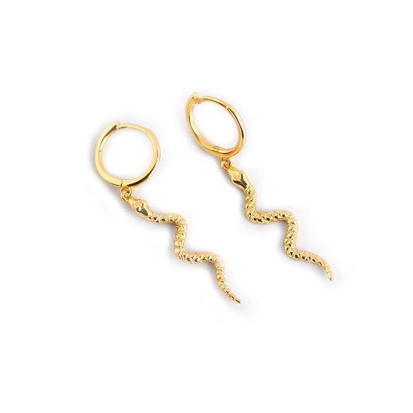 hoop & huggie 18k gold 100% authentic 925 sterling silver wave snake earrings animal hip hop jewelry ce132, Golden;silver
hoop & huggie 18k gold 100% authentic 925 sterling silver wave snake earrings animal hip hop jewelry ce132, Golden;silver