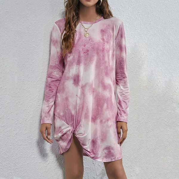 casual dresses 40# tie dye print knot dress women loose long sleeve pockets pullover for oversized vestidos, Black;gray
casual dresses 40# tie dye print knot dress women loose long sleeve pockets pullover for oversized vestidos, Black;gray