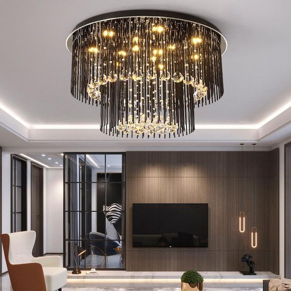 modern crystal ceiling lights bedroom led lamps for living room simple round plafondlamp three-color dimmable avize
modern crystal ceiling lights bedroom led lamps for living room simple round plafondlamp three-color dimmable avize