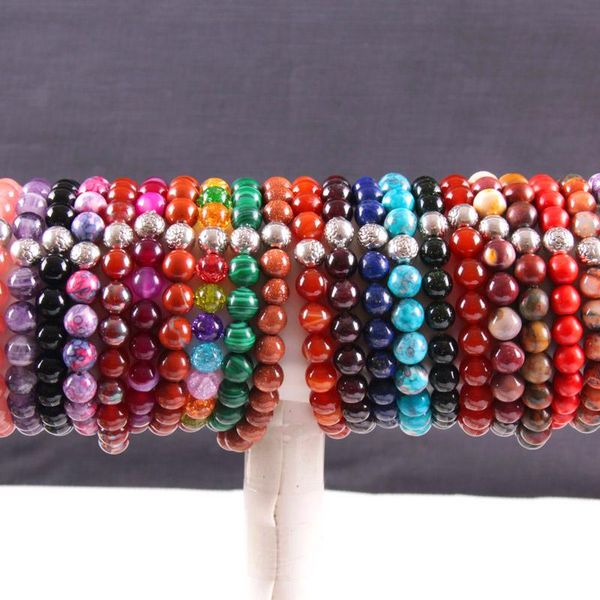 beaded, strands silver 8mm natural stone round beads stretch crystal quartz opal howlite bracelet 7.5" 1pcs, Black
beaded, strands silver 8mm natural stone round beads stretch crystal quartz opal howlite bracelet 7.5" 1pcs, Black