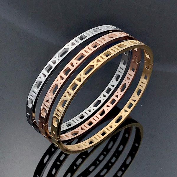 bangle classic design hollow roman numeral bracelets & bangles beautiful and elegant fine jewelry for women stainless steel, Black
bangle classic design hollow roman numeral bracelets & bangles beautiful and elegant fine jewelry for women stainless steel, Black