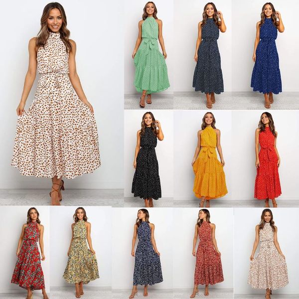 casual dresses european and american summer arrivals halter neck strapless fashion long lace-up printed dress, Black;gray
casual dresses european and american summer arrivals halter neck strapless fashion long lace-up printed dress, Black;gray