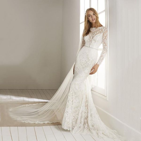 other wedding dresses elegant bohemian tulle scoop lace illusion long sleeve white ivory backless sheath bridal gown custom made
other wedding dresses elegant bohemian tulle scoop lace illusion long sleeve white ivory backless sheath bridal gown custom made