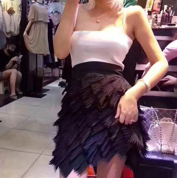 skirts women black feathers bitter silk casual skirt high waist thin tassel ball gown min d398 530z
skirts women black feathers bitter silk casual skirt high waist thin tassel ball gown min d398 530z