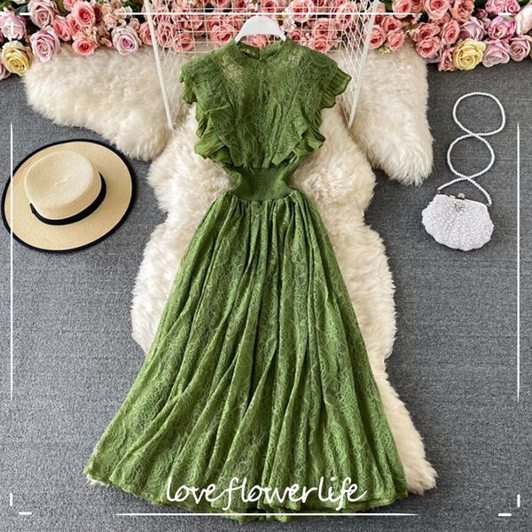 summer dress women sleeveless o-neck elastic waist lace dresses elegant lady slim ruffle long dress party vestidos 210521, Black;gray
summer dress women sleeveless o-neck elastic waist lace dresses elegant lady slim ruffle long dress party vestidos 210521, Black;gray