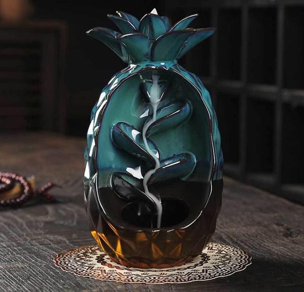 pineapple flow incense burner ceramic return air purifying holder, suitable for home and office use fragrance lamps
pineapple flow incense burner ceramic return air purifying holder, suitable for home and office use fragrance lamps