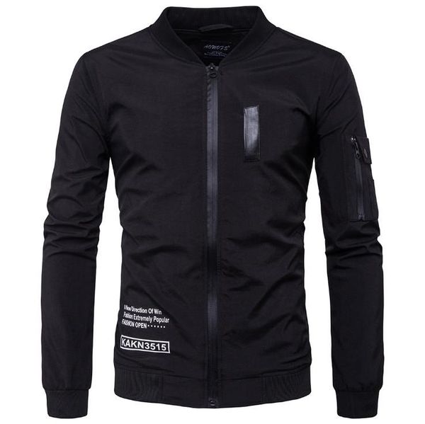 men's jackets spring flight jacket men fashion black letter print male thin coat casual bomber zippers clothing, Black;brown
men's jackets spring flight jacket men fashion black letter print male thin coat casual bomber zippers clothing, Black;brown