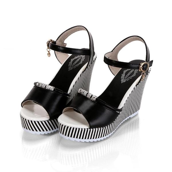 dress shoes sagace 2021 women sandals summer gladiator fish mouth rhinestone platform high heels slope size 35-40, Black
dress shoes sagace 2021 women sandals summer gladiator fish mouth rhinestone platform high heels slope size 35-40, Black