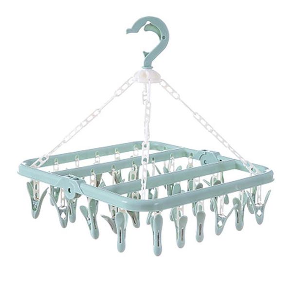 folding clothes hanger towels socks bras underwear drying rack with 32 clips plastic space saving closet organizer hangers & racks
folding clothes hanger towels socks bras underwear drying rack with 32 clips plastic space saving closet organizer hangers & racks
