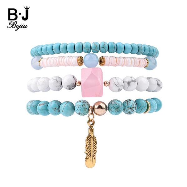 charm bracelets bojiu 4 pcs/set natural blue white howlite stone for women copper leaf pink crystal nugget bcset146, Golden;silver
charm bracelets bojiu 4 pcs/set natural blue white howlite stone for women copper leaf pink crystal nugget bcset146, Golden;silver