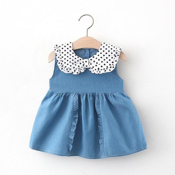 kids baby girl clothes dresses summer child dot print denim toddler dress infant girls korean cute girl's, Red;yellow
kids baby girl clothes dresses summer child dot print denim toddler dress infant girls korean cute girl's, Red;yellow