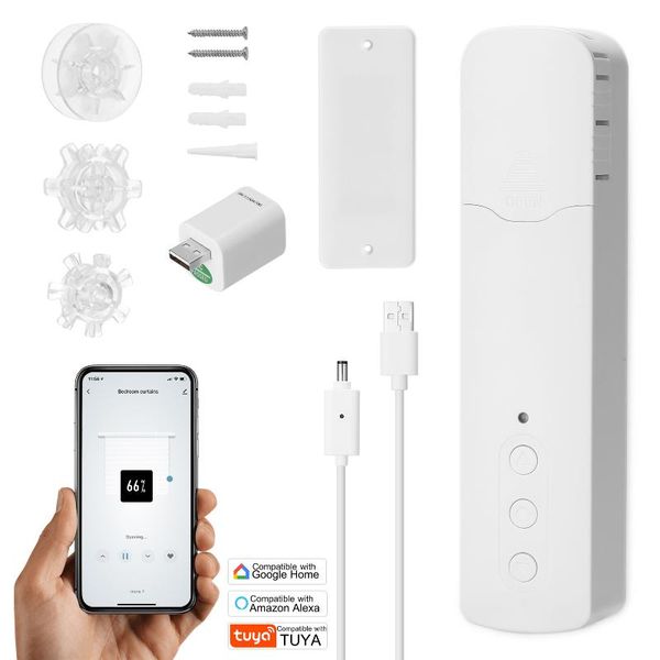 tuya rechargeable pull bead curtain motor wifi converter app control voice compatible with alexa google home smart
tuya rechargeable pull bead curtain motor wifi converter app control voice compatible with alexa google home smart