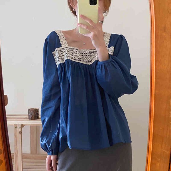 blouses summer shirt women blouses korean style vintage lace square collar long sleeve hollow out sweet blusas, White
blouses summer shirt women blouses korean style vintage lace square collar long sleeve hollow out sweet blusas, White