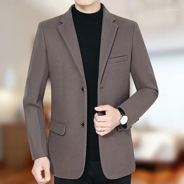 men's suits & blazers woolen coat men clothing autumn winter business casual suit jackets male fashion solid buttons outwear terno masc, White;black
men's suits & blazers woolen coat men clothing autumn winter business casual suit jackets male fashion solid buttons outwear terno masc, White;black