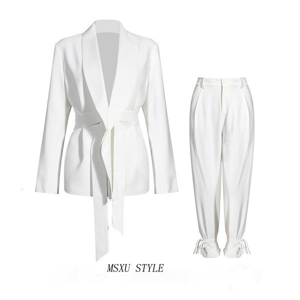 winter design woman business suit pants wide leg two pieces formal blazer assembly for ladies, White
winter design woman business suit pants wide leg two pieces formal blazer assembly for ladies, White