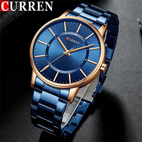 wristwatches curren sport men watch gold blue military business male clock stainless steel quartz man wristwatch gift 8385, Slivery;brown
wristwatches curren sport men watch gold blue military business male clock stainless steel quartz man wristwatch gift 8385, Slivery;brown