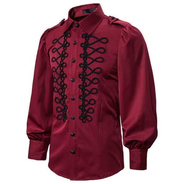 men's dress shirts shirt punk men vintage victorian court button long sleeve black fashion elegant party spring 2k8g, White;black
men's dress shirts shirt punk men vintage victorian court button long sleeve black fashion elegant party spring 2k8g, White;black
