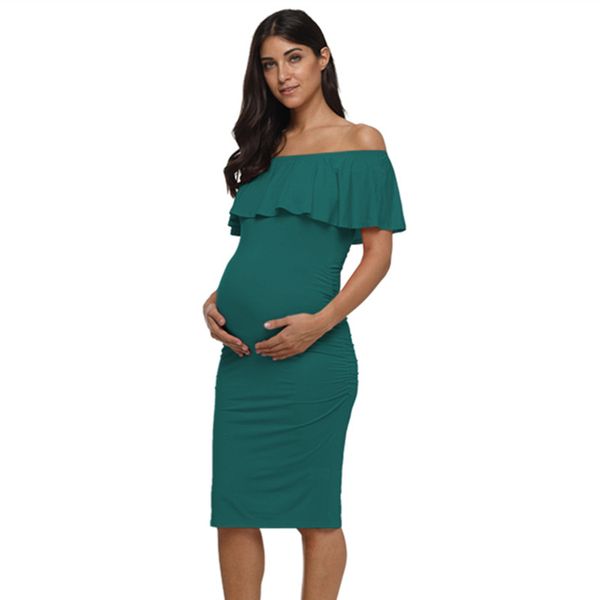 ruffle green off shoulder maternity dress women dress elegant pregnancy bodycon dresses womens clothing pgraphy vestido, White
ruffle green off shoulder maternity dress women dress elegant pregnancy bodycon dresses womens clothing pgraphy vestido, White