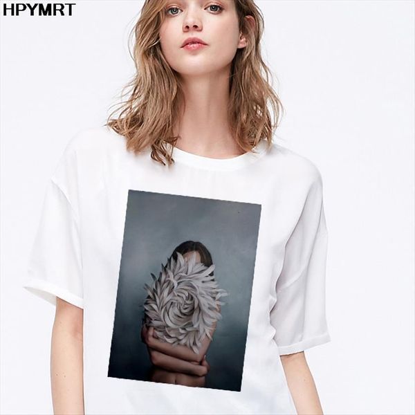 summer flowers feather print womens t shirt harajuku fashion short sleeve white female clothing
summer flowers feather print womens t shirt harajuku fashion short sleeve white female clothing
