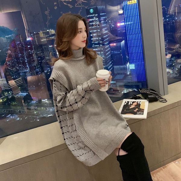sweaters women long fashion sleeve patterns print loose oversize blouses high quality ladies 2021 jumpers t055, White;black
sweaters women long fashion sleeve patterns print loose oversize blouses high quality ladies 2021 jumpers t055, White;black