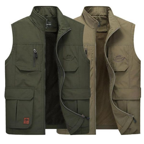 men's vests multi-pocket pography vest men casual fishing sleeveless jacket reporter director outdoor warm cotton soft waistcoat, Black;white
men's vests multi-pocket pography vest men casual fishing sleeveless jacket reporter director outdoor warm cotton soft waistcoat, Black;white