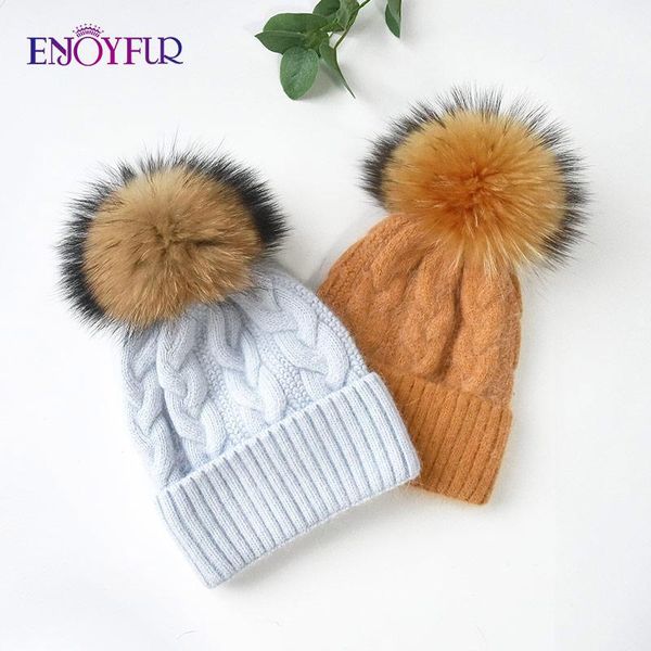 beanies enjoyfur women fur pompom knitted hats winter warm angora wool cuffed bobble caps female solid classic twist ski skull
beanies enjoyfur women fur pompom knitted hats winter warm angora wool cuffed bobble caps female solid classic twist ski skull