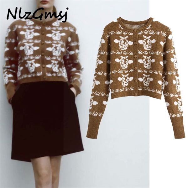 sweater women fashion o neck animal pattern crochet knitting cardigans female chic long sleeve casual 210628, White
sweater women fashion o neck animal pattern crochet knitting cardigans female chic long sleeve casual 210628, White