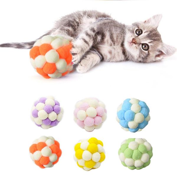 cat toys 1pc interactive toy plush ball cute mix color bouncy pompom bell kitten chew pet supplies
cat toys 1pc interactive toy plush ball cute mix color bouncy pompom bell kitten chew pet supplies