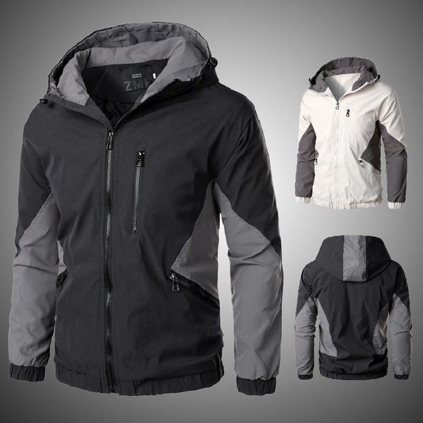 men's jackets autumn winter zipper jacket men hooded lightweight slim casual waterproof coat fashion patchwork outerwear male sportswea, Black;brown
men's jackets autumn winter zipper jacket men hooded lightweight slim casual waterproof coat fashion patchwork outerwear male sportswea, Black;brown