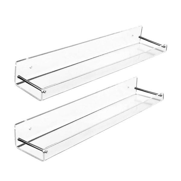 4pcs wall mount clear acrylic floating shelf shelves bath living room kitchen l shape displaying rack organizer shelving storage & organizat
4pcs wall mount clear acrylic floating shelf shelves bath living room kitchen l shape displaying rack organizer shelving storage & organizat