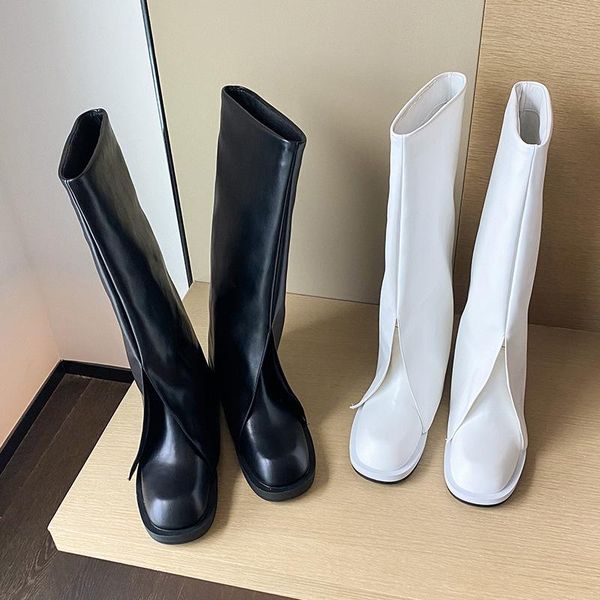 boots european and american celebrities with the same style of boots, women's flat-bottomed knight trouser, Black
boots european and american celebrities with the same style of boots, women's flat-bottomed knight trouser, Black