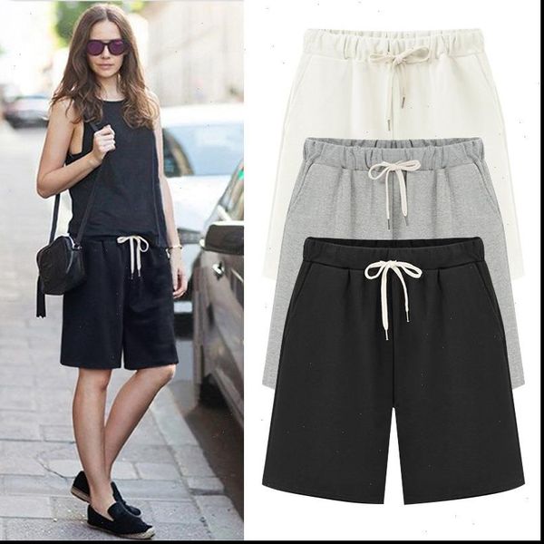 summer pants loose cotton large women short size 6xl casual, White;black 
summer pants loose cotton large women short size 6xl casual, White;black