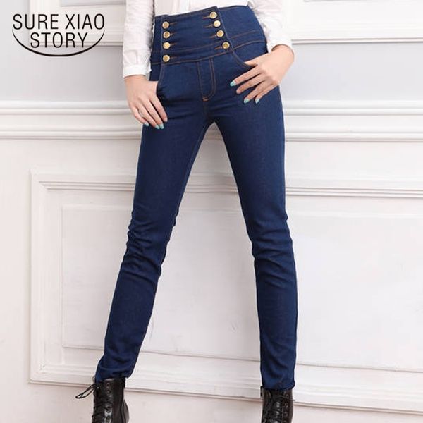 womens spring autumn high skinny pants elastic waist jeggings casual plus size for women warm jeans 8244 50 210417, Blue
womens spring autumn high skinny pants elastic waist jeggings casual plus size for women warm jeans 8244 50 210417, Blue