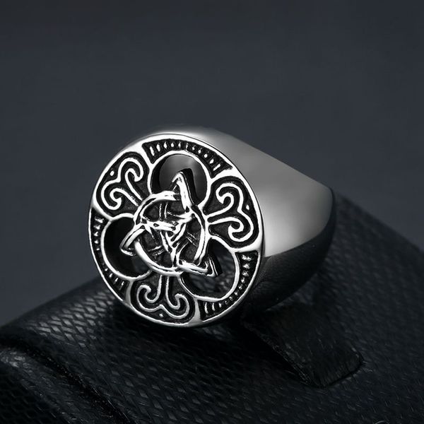 hollow stainless steel band rings casting irish celtic pattern concentric men's domineering classic fashion luxury wedding anniversary, Silver
hollow stainless steel band rings casting irish celtic pattern concentric men's domineering classic fashion luxury wedding anniversary, Silver