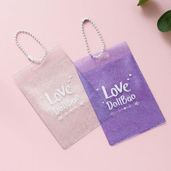 card holders beautiful pendant korea ins style transparent po holder fashionable simple pvc key ring, Brown;gray
card holders beautiful pendant korea ins style transparent po holder fashionable simple pvc key ring, Brown;gray