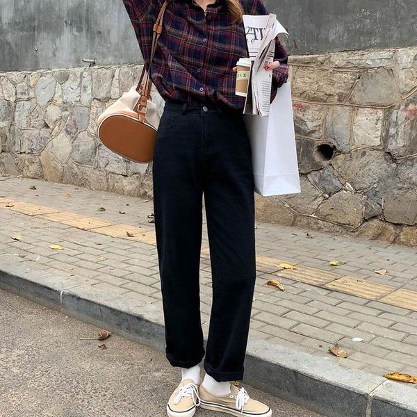 women's jeans high waist 2021 summer streetwear casual vintage pants solid color baggy straight mom denim trouser, Blue
women's jeans high waist 2021 summer streetwear casual vintage pants solid color baggy straight mom denim trouser, Blue