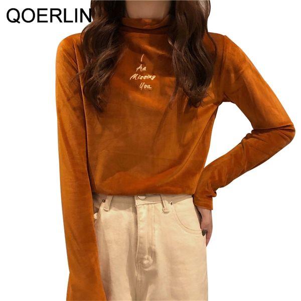 women sweater plus size keep warm velvet half high neck knitwear embroidered letter long sleeve black chic jumper pullovers 210601, White;black
women sweater plus size keep warm velvet half high neck knitwear embroidered letter long sleeve black chic jumper pullovers 210601, White;black