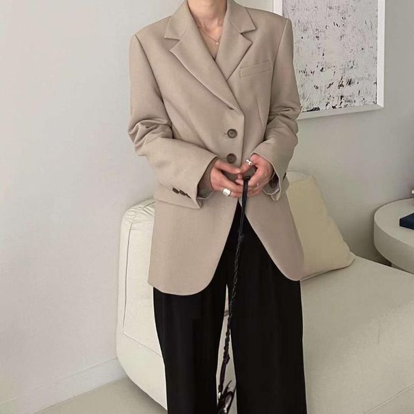 women's suits & blazers sannian fall women suit lapel beveled edge three button design loose cardigan long-sleeved blazer clothes, White;black
women's suits & blazers sannian fall women suit lapel beveled edge three button design loose cardigan long-sleeved blazer clothes, White;black