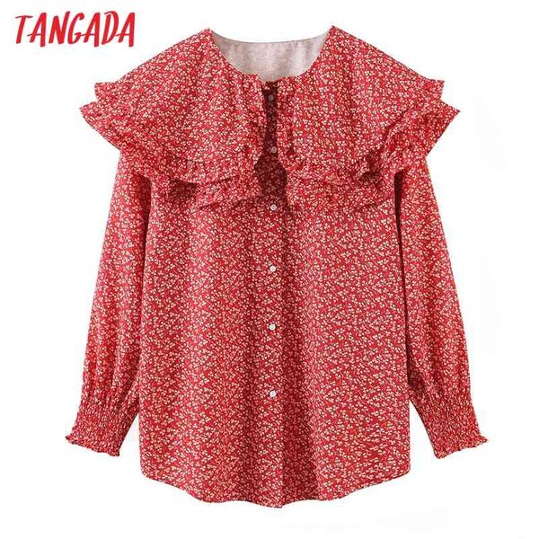 women retro flowers print oversize collar long sleeve chic female blouse shirt sl532 210416, White
women retro flowers print oversize collar long sleeve chic female blouse shirt sl532 210416, White