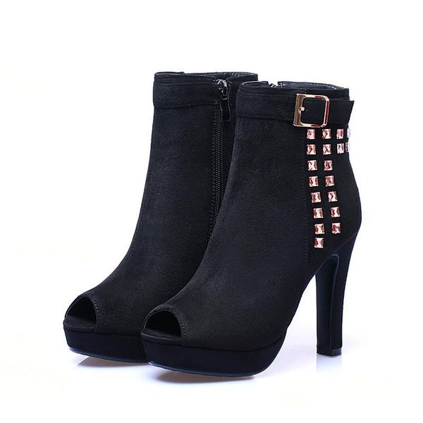 boots fashion for women ankle heels spring autumn shoes casual zip snow 86-3, Black
boots fashion for women ankle heels spring autumn shoes casual zip snow 86-3, Black