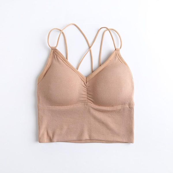 women's tanks & camis spring summer style street solid color bra short sling women, casual elastic tight-fitting slimming women, White
women's tanks & camis spring summer style street solid color bra short sling women, casual elastic tight-fitting slimming women, White