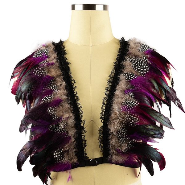 special purple feather dew milk fun harness underwear nightclub party style o0308, Black;white
special purple feather dew milk fun harness underwear nightclub party style o0308, Black;white