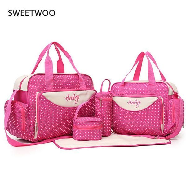 duffel bags 5pcs/set multifuntional one shoulder diaper bag tote large-capacity dot mummy maternity travel handbag bottle holder
duffel bags 5pcs/set multifuntional one shoulder diaper bag tote large-capacity dot mummy maternity travel handbag bottle holder