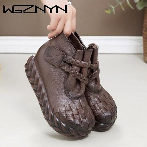 boots high handmade retro autumn fashion shoes woman increase platform warm winter ankle snow, Black
boots high handmade retro autumn fashion shoes woman increase platform warm winter ankle snow, Black