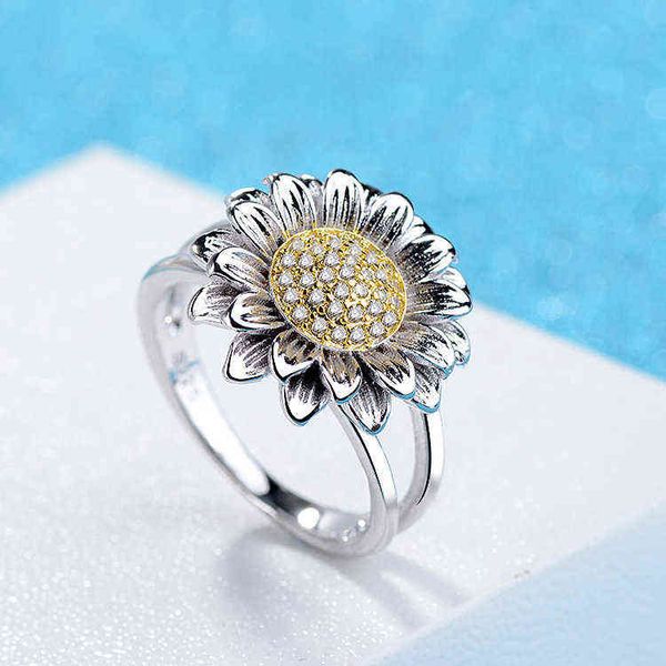 2021 new color-plated sunflower flower-shaped zircon ring fashion personality popular jewelry couple ring luxury rings lady g1125, Slivery;golden
2021 new color-plated sunflower flower-shaped zircon ring fashion personality popular jewelry couple ring luxury rings lady g1125, Slivery;golden