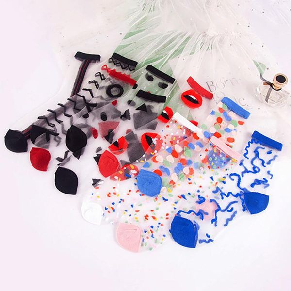 1pair nylon wavy pattern mid tube harajuku breathable net yarn ankle sock transparent glass silk retro korean socks for women & hosiery, Black;white
1pair nylon wavy pattern mid tube harajuku breathable net yarn ankle sock transparent glass silk retro korean socks for women & hosiery, Black;white