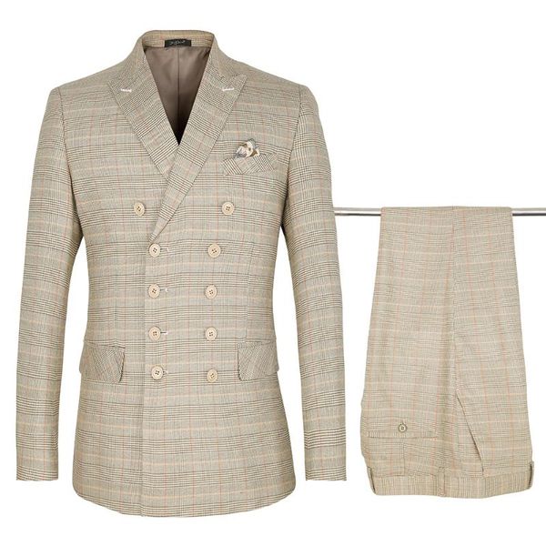 men's suits & blazers 2021 mens classic khaki plaid fabrics wedding groomsmen tuxedo formal business double breasted, White;black
men's suits & blazers 2021 mens classic khaki plaid fabrics wedding groomsmen tuxedo formal business double breasted, White;black